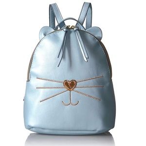 Blue Cat Face Back Pack